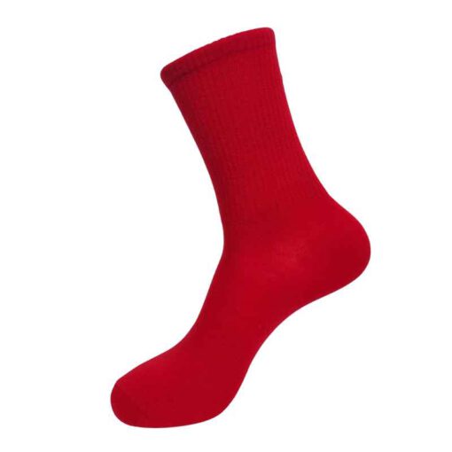 One Colored Socks - red