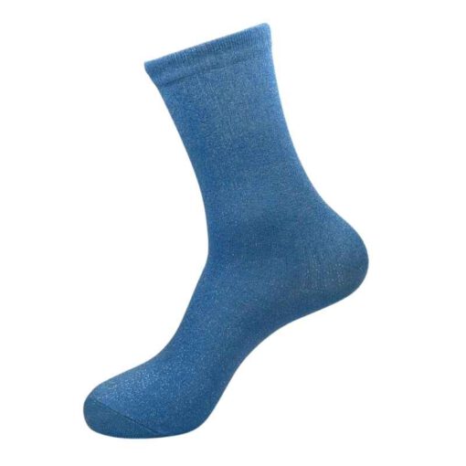 Glitter Socks - palm blue