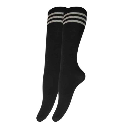 Black&Silver Knee Sock