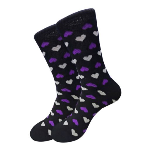 Towel Warm Socks - Black Heart
