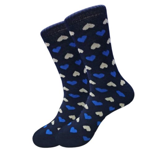 Towel Warm Socks - Blue Heart